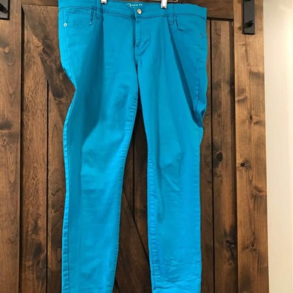 1X size 18 Regular Old Navy Rock Star Womens Blue Pants Pockets C3942